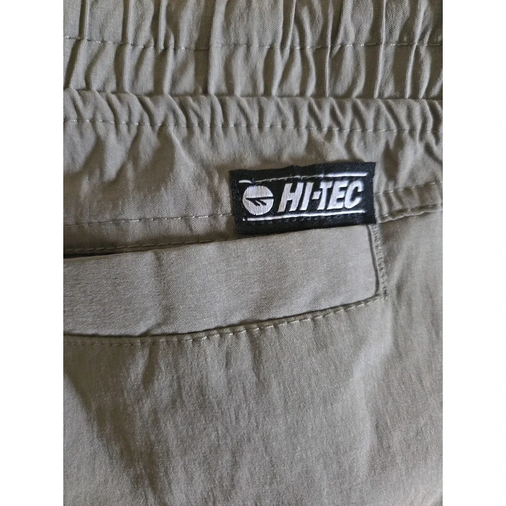 Hi-Tec Olive Green Men's/Unisex Convertible Hiking‎ Cargo Nylon Pants Pull On L